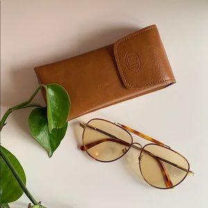 CRAP Eyewear  retro amber aviators